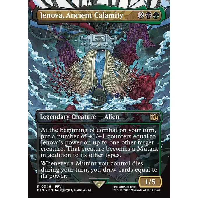 FIN_346 Jenova, Ancient Calamity *Final Fantasy *Borderless BL AA** MTG Magic: The Gathering_Rare