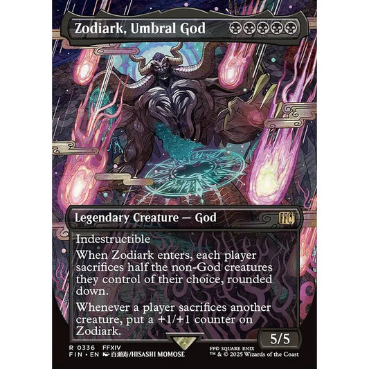 FIN_336 Zodiark, Umbral God *Final Fantasy *Borderless BL AA** MTG Magic: The Gathering_Rare