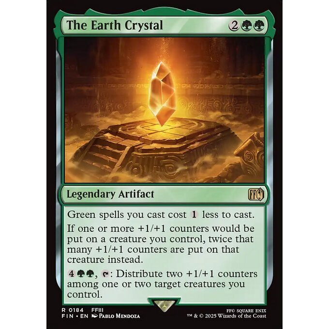 FIN_184 The Earth Crystal *Final Fantasy* MTG Magic: The Gathering_Rare