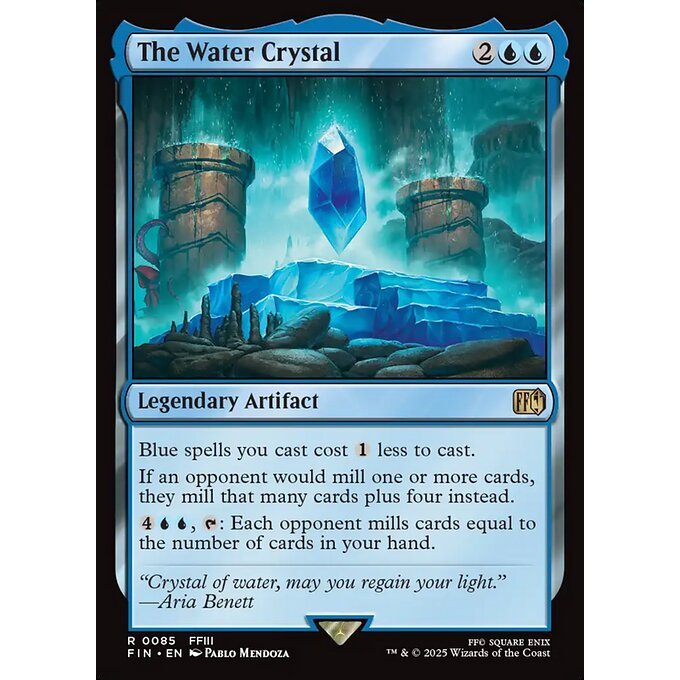 FIN_085 The Water Crystal *Final Fantasy* MTG Magic: The Gathering_Rare