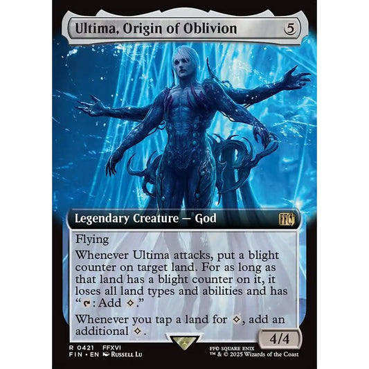 FIN_421 Ultima, Origin of Oblivion *Final Fantasy Extended Art EA* MTG Magic: The Gathering_Rare