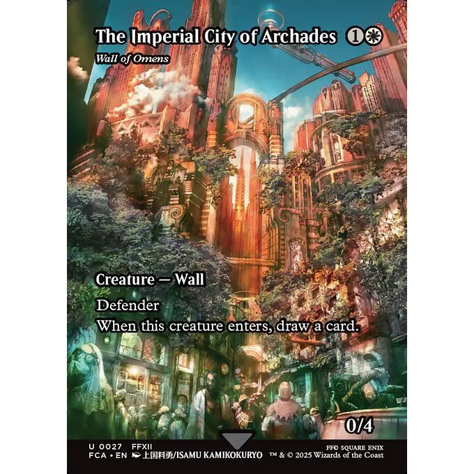 FCA_027 The Imperial City of Archades (Wall of Omens) *Final Fantasy* MTG Magic: The Gathering_Uncommon