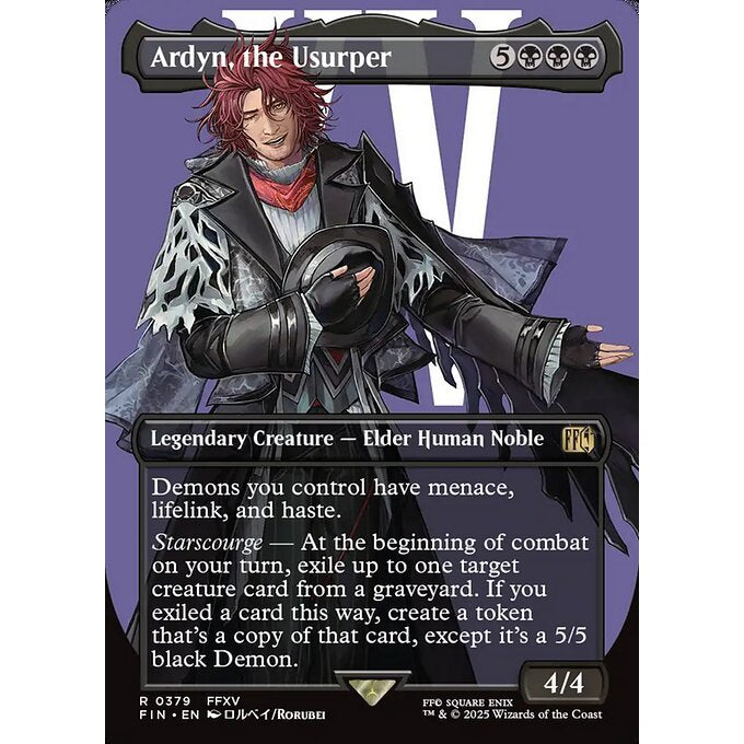 FIN_379 Ardyn, the Usurper *Final Fantasy *Borderless BL AA** MTG Magic: The Gathering_Rare