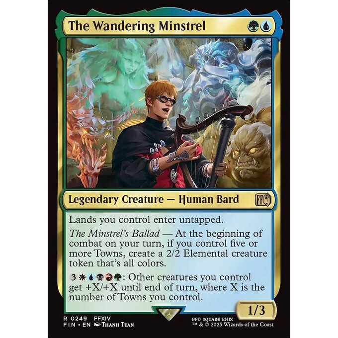 FIN_249 The Wandering Minstrel *Final Fantasy* MTG Magic: The Gathering_Rare