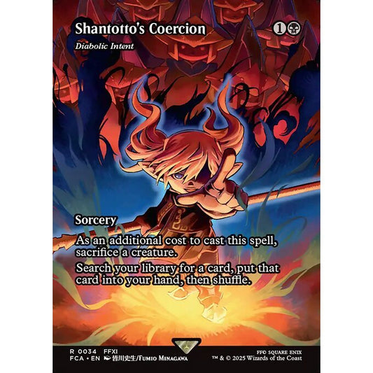 FCA_034 Shantotto's Coercion (Diabolic Intent) *Final Fantasy* MTG Magic: The Gathering_Rare
