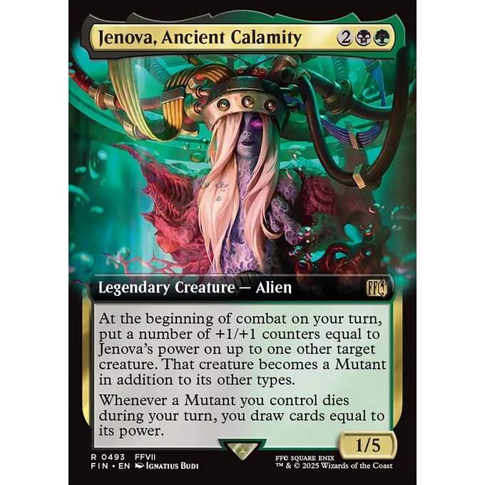 FIN_493 Jenova, Ancient Calamity *Final Fantasy Extended Art EA* MTG Magic: The Gathering_Rare
