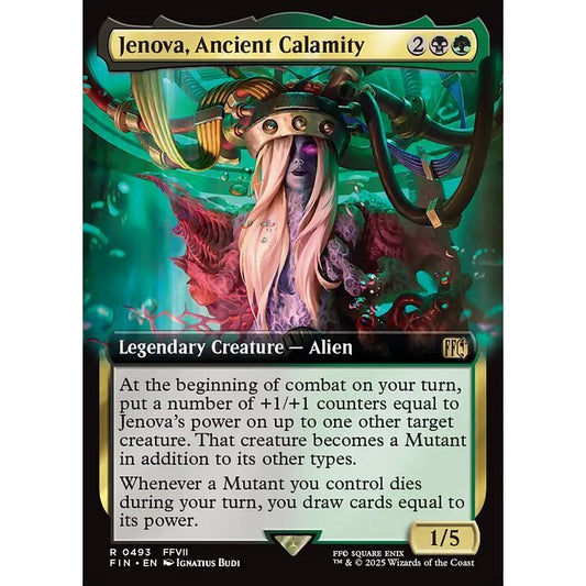 FIN_493 Jenova, Ancient Calamity *Final Fantasy Extended Art EA* MTG Magic: The Gathering_Rare