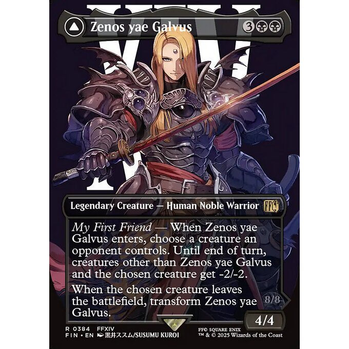 FIN_384 Zenos yae Galvus // Shinryu, Transcendent Rival *Final Fantasy *BL AA** MTG Magic: The Gathering_Rare