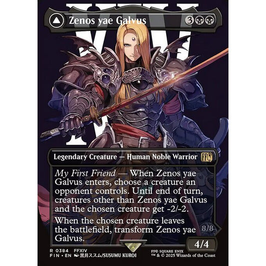 FIN_384 Zenos yae Galvus // Shinryu, Transcendent Rival *Final Fantasy *BL AA** MTG Magic: The Gathering_Rare