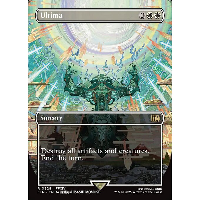FIN_328 Ultima *Final Fantasy *Borderless BL AA** MTG Magic: The Gathering_Rare