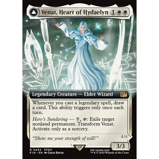 FIN_434 Venat, Heart of Hydaelyn // Hydaelyn, the Mothercrystal *Final Fantasy EA* MTG Magic: The Gathering