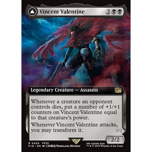 FIN_454 Vincent Valentine // Galian Beast *Final Fantasy *Extended Art EA** MTG Magic: The Gathering_Rare
