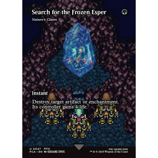 FCA_047 Search for the Frozen Esper (Nature's Claim) *Final Fantasy* MTG Magic: The Gathering_Uncommon