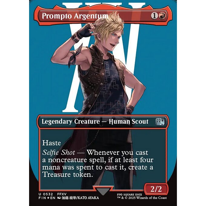 FIN_532 Prompto Argentum *Final Fantasy *Surge FOIL AA** MTG Magic: The Gathering_Uncommon