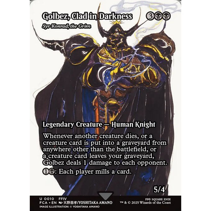 FCA_010 Golbez, Clad in Darkness (Syr Konrad, the Grim) *Final Fantasy* MTG Magic: The Gathering_Uncommon