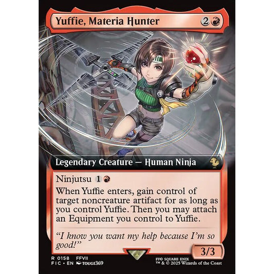 FIC_158 Yuffie, Materia Hunter *Final Fantasy Commander Extended Art EA* MTG Magic: The Gathering_Rare