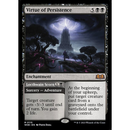 WOE_115 Virtue of Persistence // Locthwain Scorn MTG Magic: The Gathering: Wilds of Eldraine Mythical