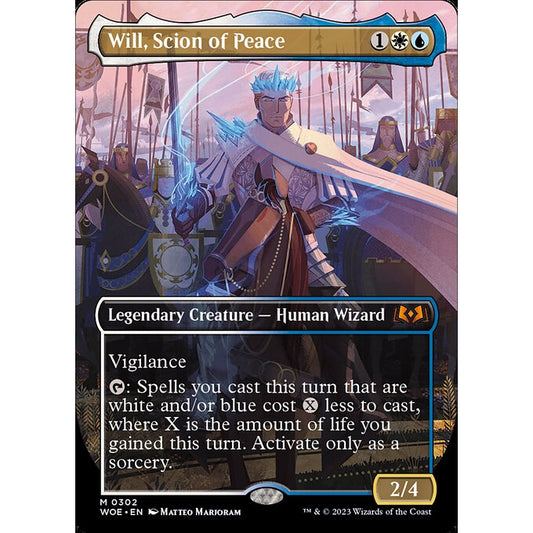 WOE_302 Will, Scion of Peace_BL AA MTG Magic: The Gathering: Wilds of Eldraine Mythical