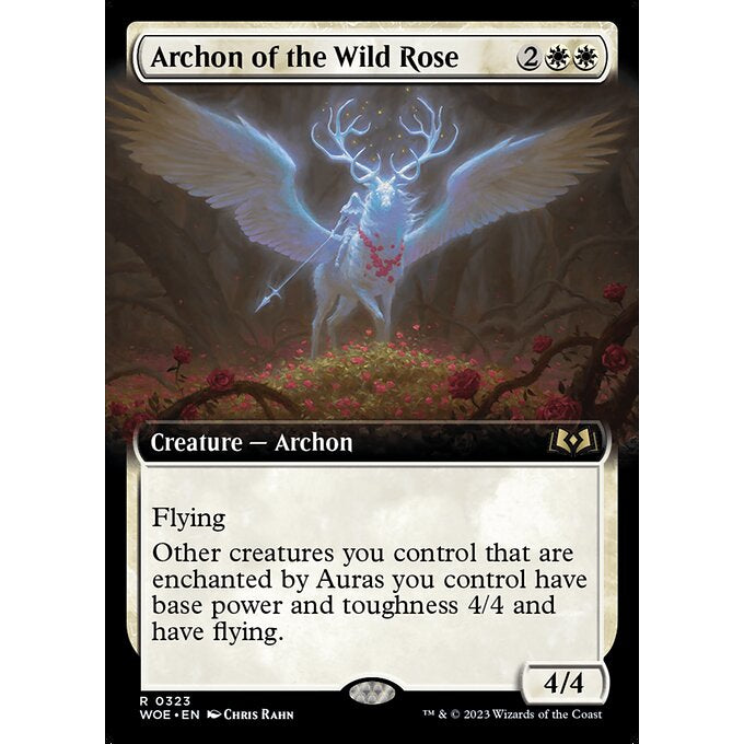 WOE_323 Archon of the Wild Rose_Extended Art EA MTG Magic: The Gathering: Wilds of Eldraine Rare