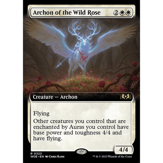 WOE_323 Archon of the Wild Rose_Extended Art EA MTG Magic: The Gathering: Wilds of Eldraine Rare