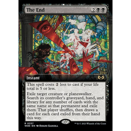 WOE_337 The End_Extended Art EA MTG Magic: The Gathering: Wilds of Eldraine Rare