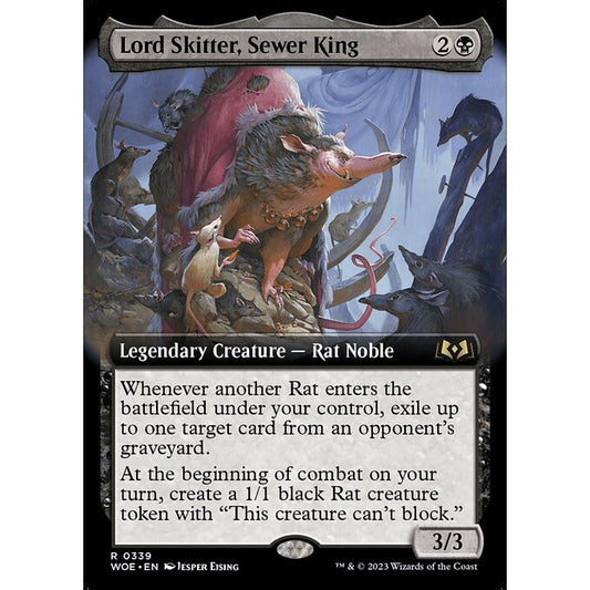 WOE_339 Lord Skitter, Sewer King_Extended Art EA MTG Magic: The Gathering: Wilds of Eldraine Rare