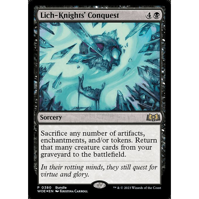 WOE_380 Lich-Knights' Conquest_Bundle EA MTG Magic: The Gathering: Wilds of Eldraine Rare