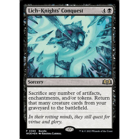 WOE_380 Lich-Knights' Conquest_Bundle EA MTG Magic: The Gathering: Wilds of Eldraine Rare