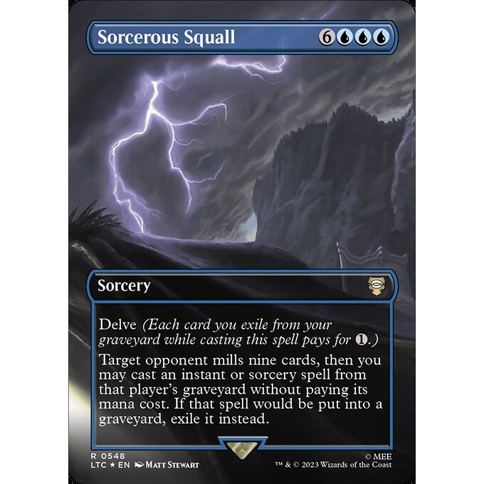 LTC_548 Sorcerous Squall EA Surge Foil MTG Magic: The Gathering: Lord of the Rings Holiday Scene SURGE FOIL Rare