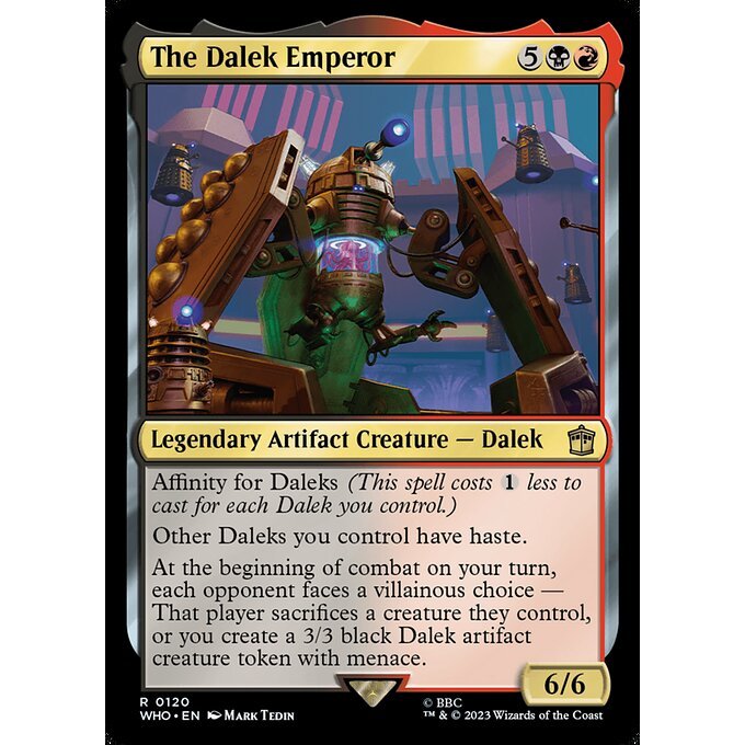 WHO_120 The Dalek Emperor MTG Magic: The Gathering: Doctor Who Rare