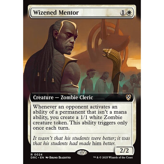 DRC_024 Wizened Mentor *Extended Art EA Aetherdrift Commander* MTG Magic: The Gathering_Rare