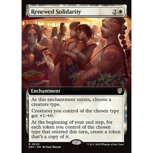 DRC_023 Renewed Solidarity *Extended Art EA Aetherdrift Commander* MTG Magic: The Gathering_Rare