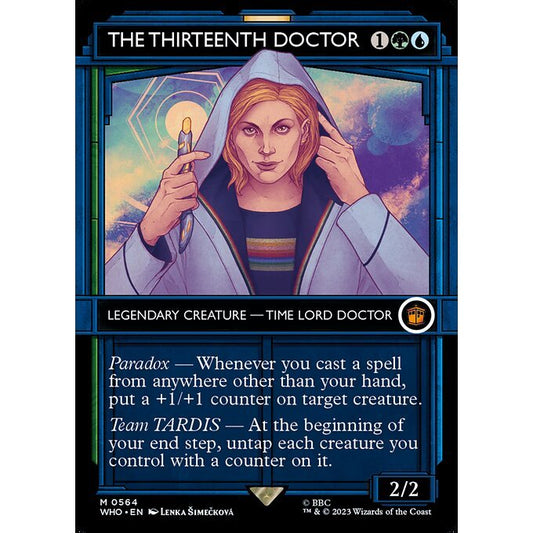 WHO_564 The Thirteenth Doctor Tardis Showcase MTG Magic: The Gathering: Doctor Who Mythical