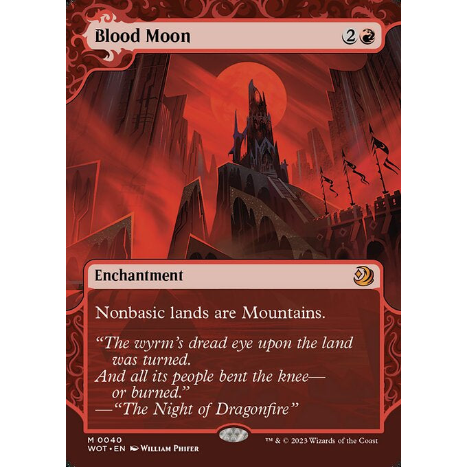 WOT_040 Blood Moon MTG Magic: The Gathering: Wilds of Eldraine: Enchanting Tales Mythical