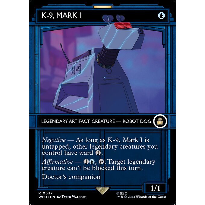 WHO_537 K-9, Mark I Tardis Showcase MTG Magic: The Gathering: Doctor Who Rare
