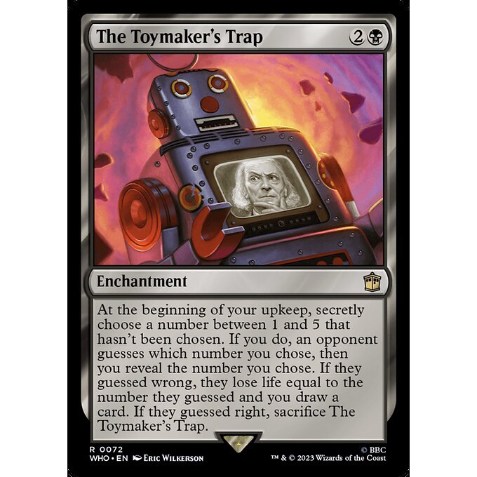 WHO_072 The Toymaker's Trap MTG Magic: The Gathering: Doctor Who Rare