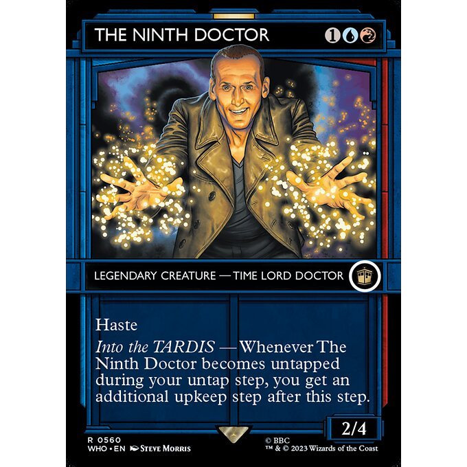 WHO_560 The Ninth Doctor Tardis Showcase MTG Magic: The Gathering: Doctor Who Rare