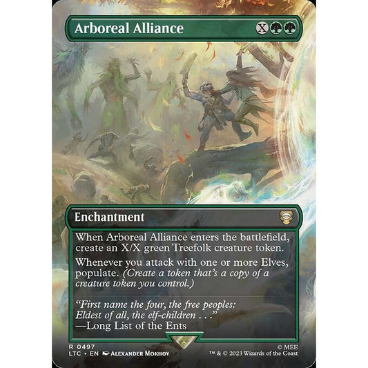 LTC_497 Arboreal Alliance MTG Magic: The Gathering: Lord of the Rings Holiday Scene Rare