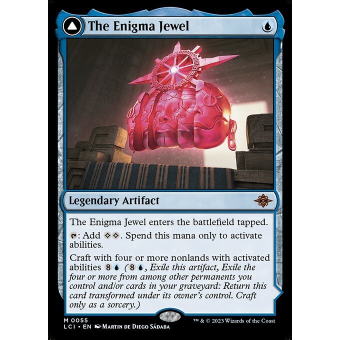 LCI_055 The Enigma Jewel // Locus of Enlightenment MTG Magic: The Gathering: Lost Caverns of Ixalan Mythical