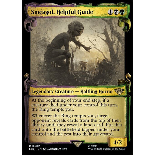 LTR_682 Sméagol, Helpful Guide MTG Magic: The Gathering: Lord of the Rings Scroll Frame Rare