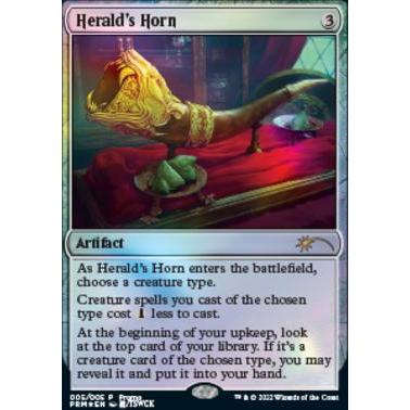 PRM_005 HERALD'S HORN Year of the Tiger FOIL PROMO MTG Magic: The Gathering Rare