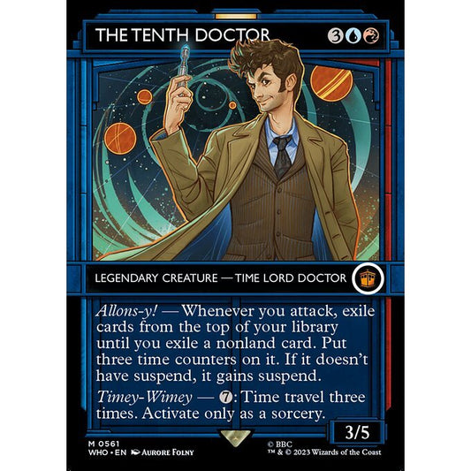 WHO_561 The Tenth Doctor Tardis Showcase MTG Magic: The Gathering: Doctor Who Mythical
