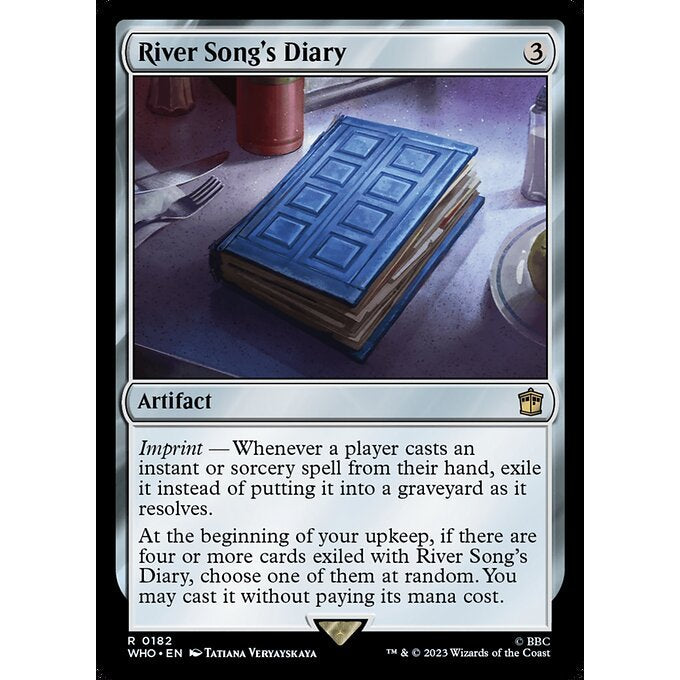 WHO_182 River Song's Diary MTG Magic: The Gathering: Doctor Who Rare