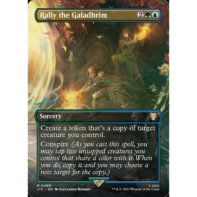 LTC_499 Rally the Galadhrim MTG Magic: The Gathering: Lord of the Rings Holiday Scene Rare