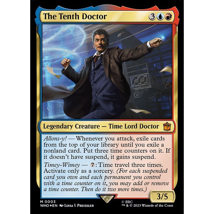 WHO_003 The Tenth Doctor MTG Magic: The Gathering: Doctor Who Commanders Mythical