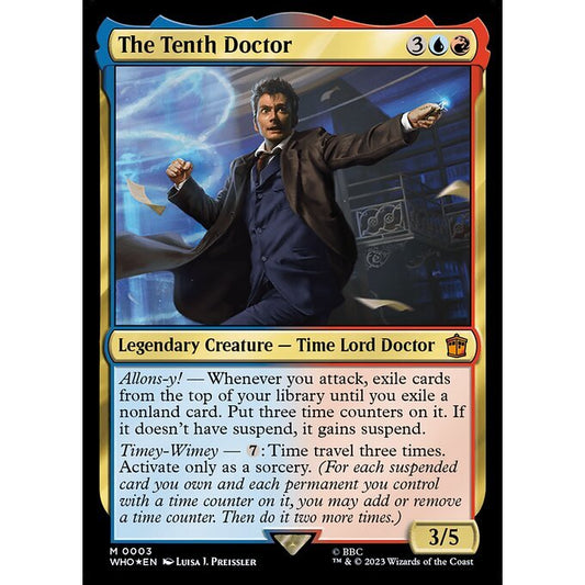 WHO_003 The Tenth Doctor MTG Magic: The Gathering: Doctor Who Commanders Mythical
