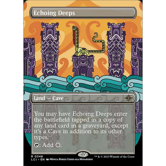 LCI_346 Echoing Deeps *Borderless Extended EA BL* MTG Magic: The Gathering: Lost Caverns of Ixalan Rare
