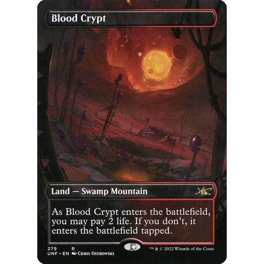 UNF_279 BLOOD CRYPT MTG Magic: The Gathering: Unfinity Shock Land Shockland Rare