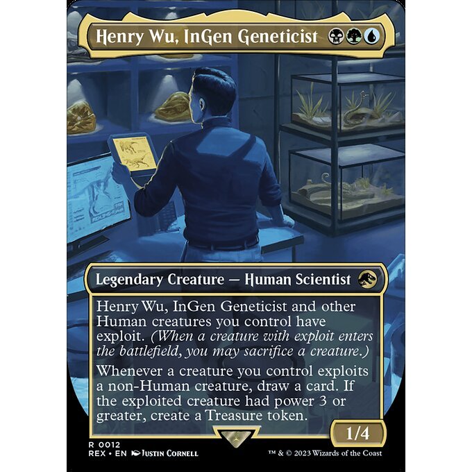 REX_012 Henry Wu, InGen Geneticist MTG Magic: The Gathering: Lost Caverns of Ixalan: Commander Rare