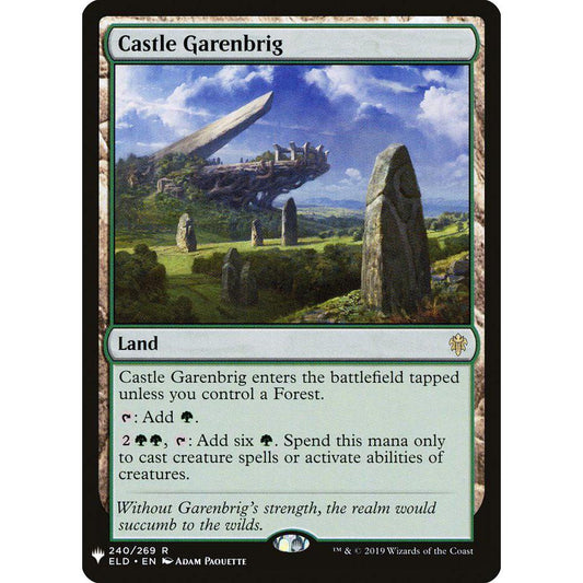 ELD_240 Castle Garenbrig *The List* MTG Magic: The Gathering: Throne of Eldraine Rare